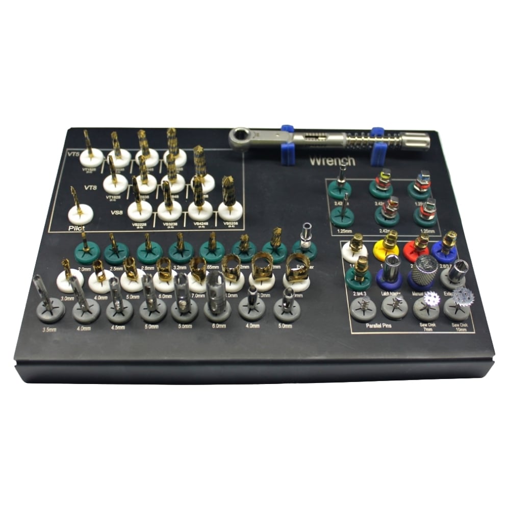 Universal Densah Versah Terphine Drills, Bone Expander, Hex Screws Drivers, Kit of 56 Pcs (1)