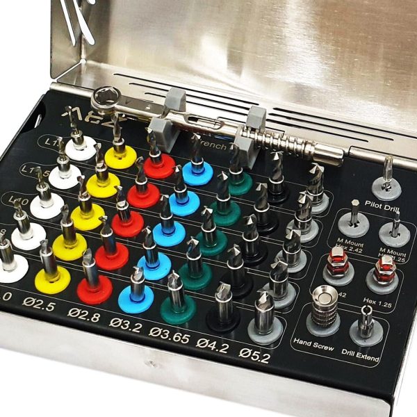 Dental Implant 35 Integral Stopper Drills with Drivers & Keys Complete Kit