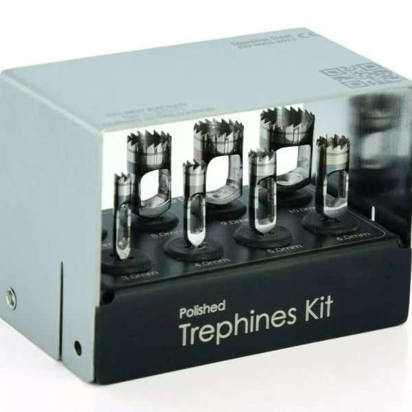 Dental Implant Trephine Kit 8pcs Set Polished Surgical Surgery CE