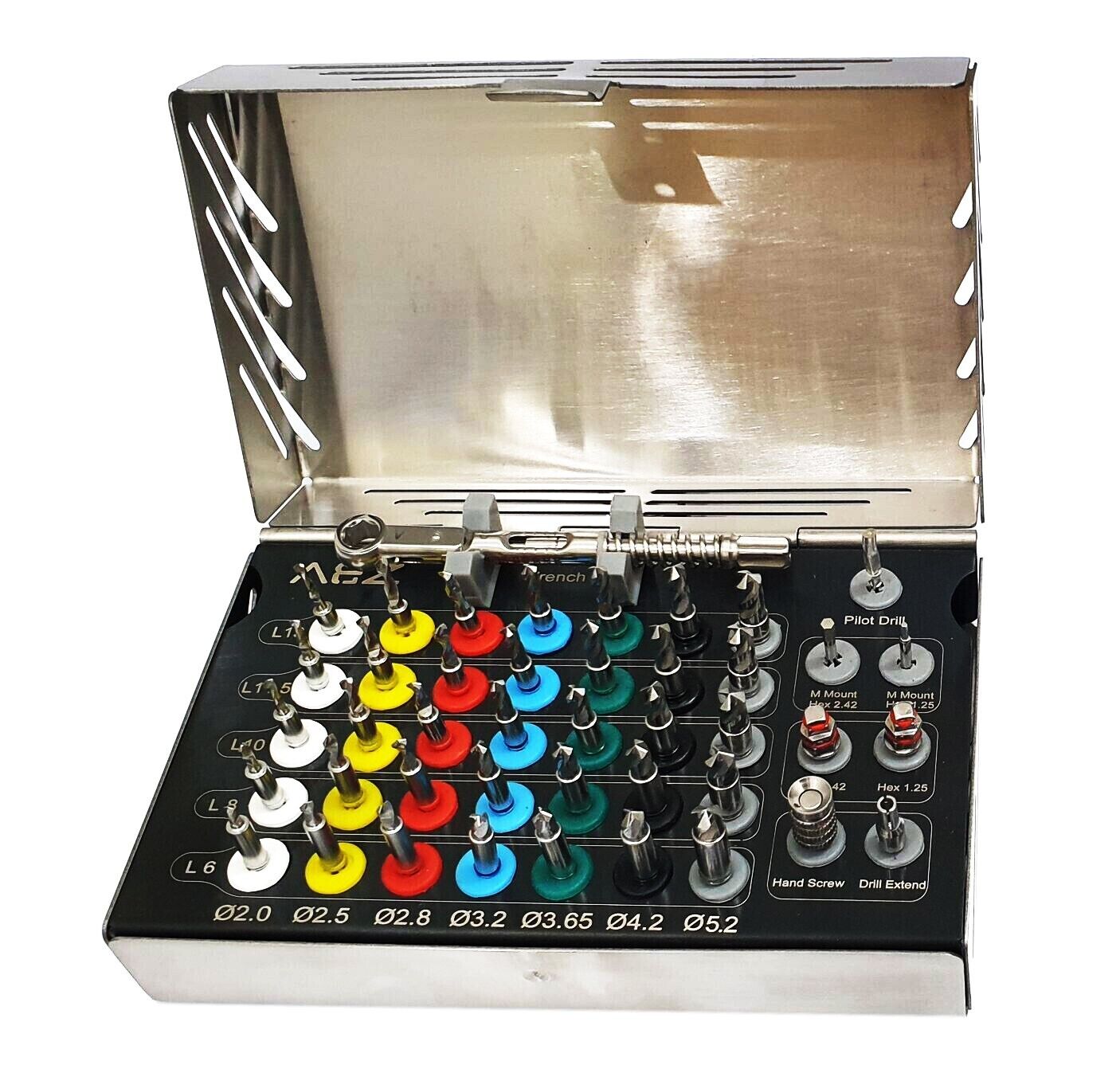 s-l1600 Dental Implant 35 Integral Stopper Drills with Drivers & Keys Complete Kit