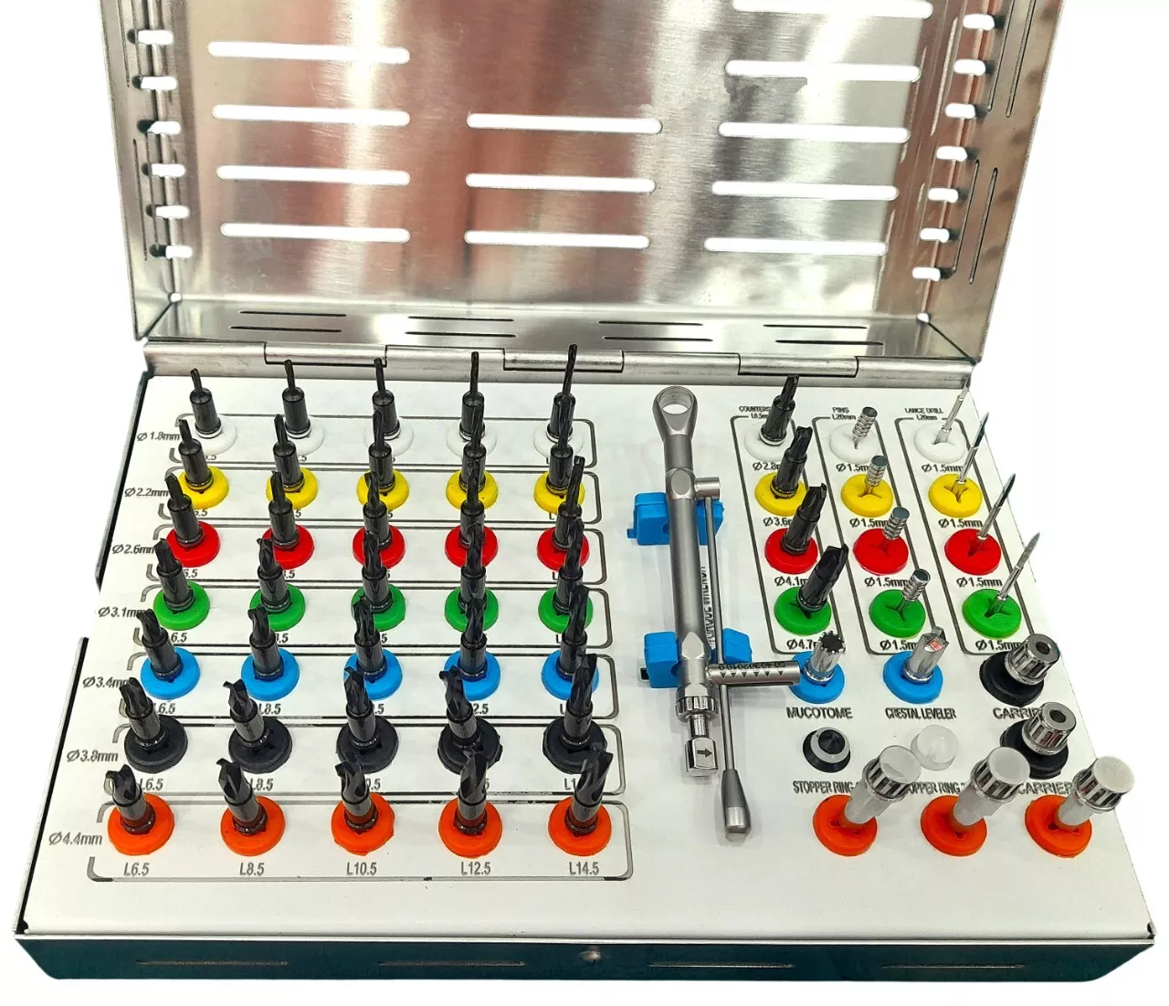 s-l1600 Dental Implant Surgical Guide Kit Positioning Guide Plate Ring Tools