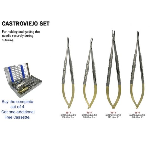 Dental Castroviejo Micro-Set of 4