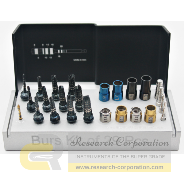 Osseodensification Densah Versah Burs Drivers with Stoppers Drills Kit